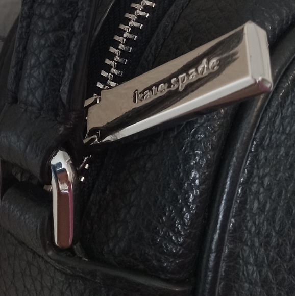 Kate Spade Black Leathet Glitter On Mini Camera Bag - Picture 8 of 16